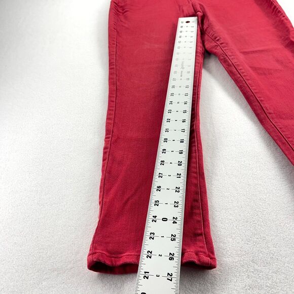 Universal Thread High Rise Straight Red Jean Pants Women Size 12 - Picture 9 of 11